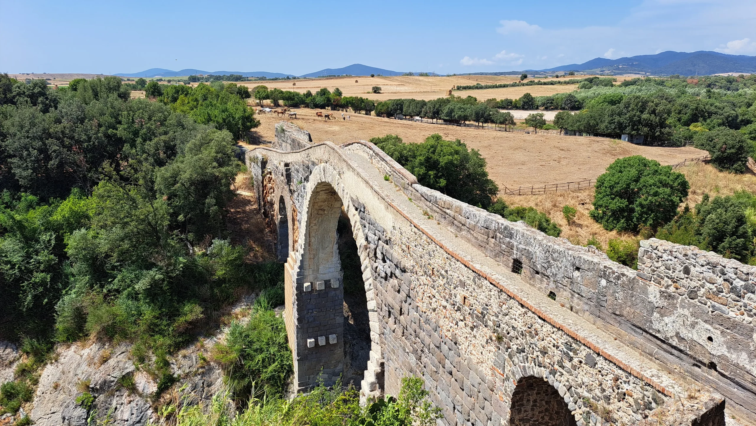 Ancient stone bridge at Vulci