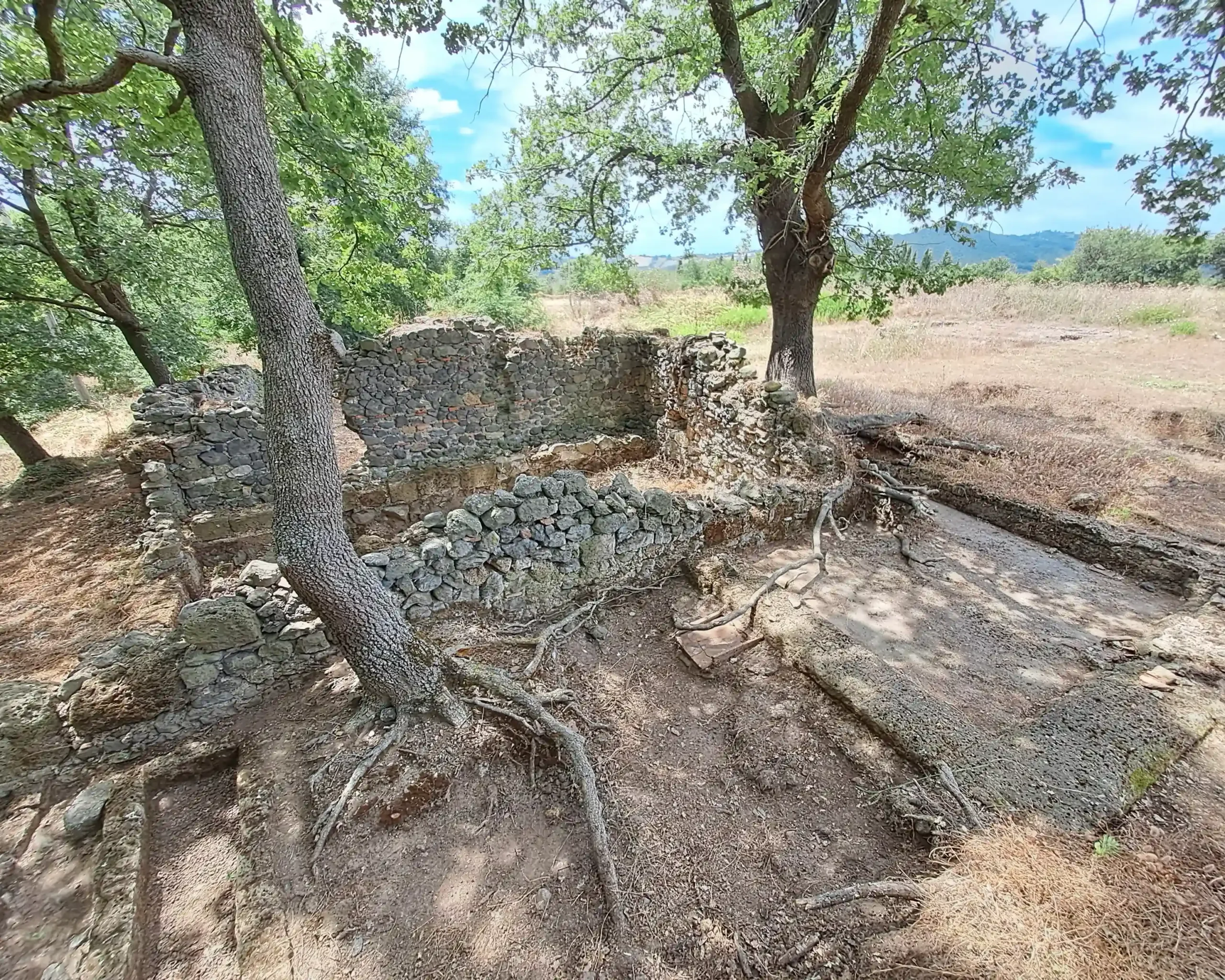 Archaeological Excavation of Roman Villa at La Biagiola in Tuscany